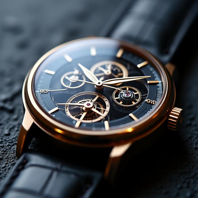 Intricate Skeleton Watch with Exposed Movement