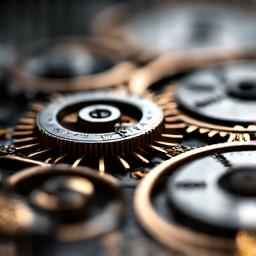 Abstract watch gears