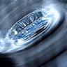 Macro shot of polished stainless steel and sapphire crystal, indicating material integrity