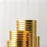 Slightly tilted gold coin with a dollar sign, representing overall value and investment